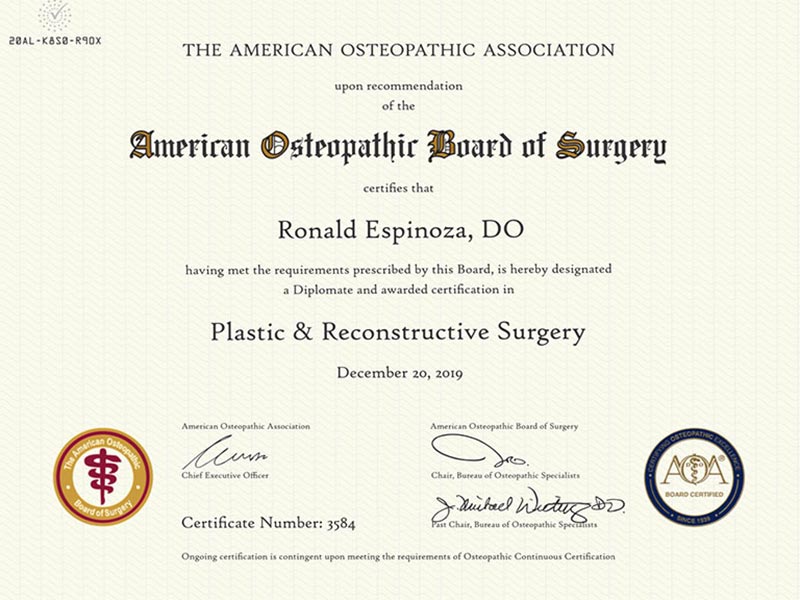 Spring Plastic Surgery, Dr. Espinoza